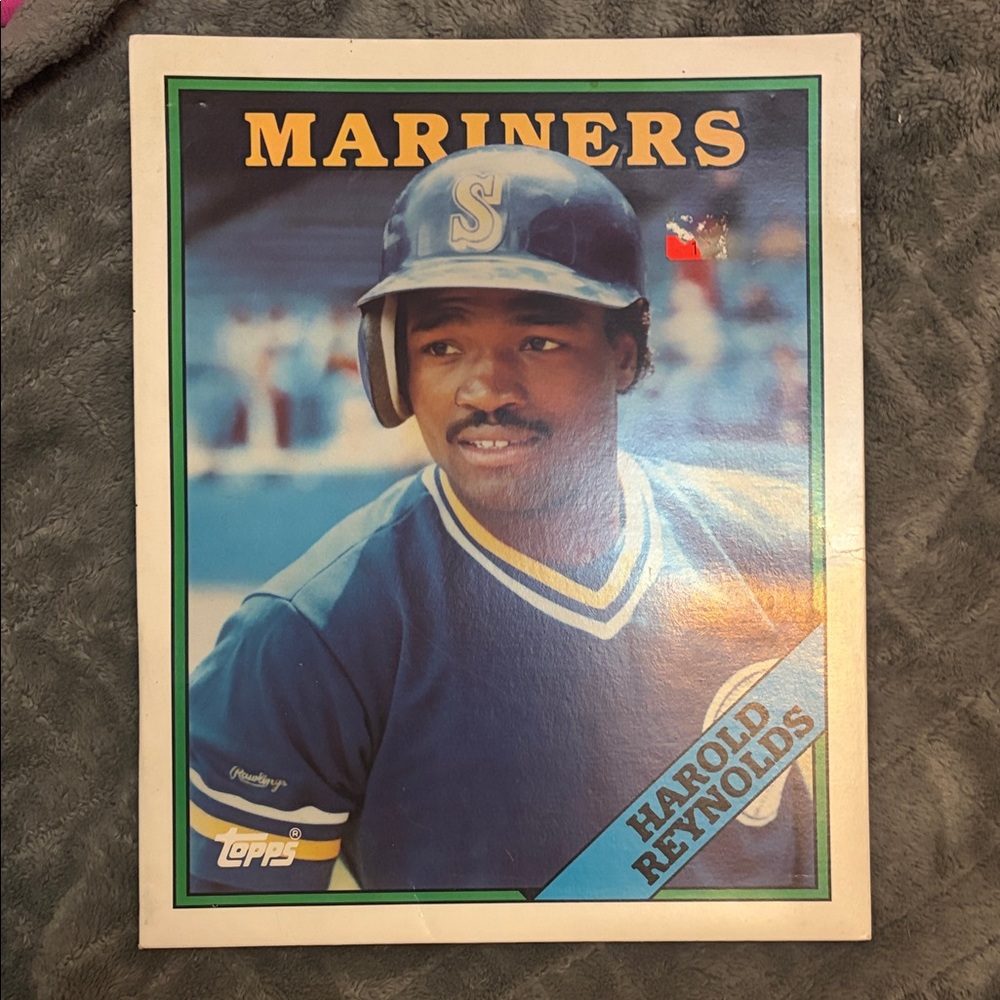 Seattle Mariners Topps Harold Reynolds Folder